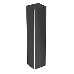 Шкаф-колонна Acanto 38х36х173 см, темно-серый, корпус: лак. матовый; дверцы: гл. стекло, реверсивная установка двери, подвесной монтаж 500.619.JK.2 Geberit